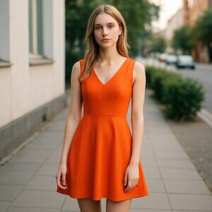 Dorothy Perkins Skater Waffle Dress - Size 10